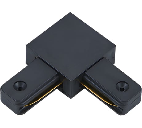 Коннектор IN HOME L-тип LSB-BL для шинопровода SB черный 4690612060460