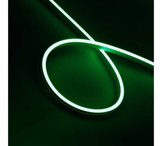 Гибкий неон MAKSILED 5 м, 10Вт/м, 24В, 6мм, зеленый ML-NF-SIL-6mm-L50-24V-Green