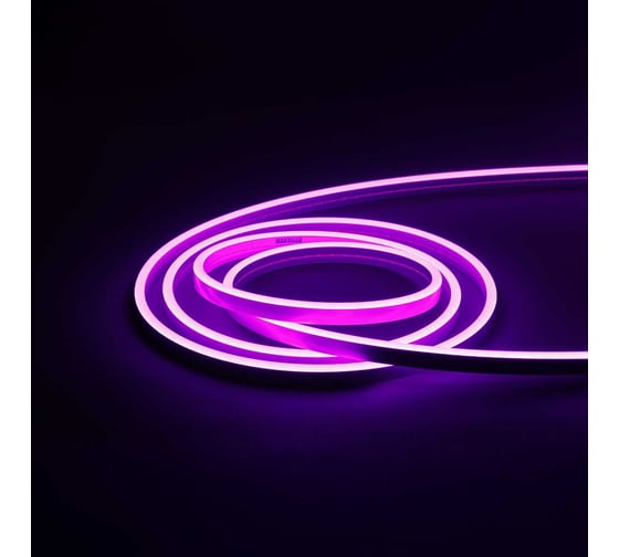 Гибкий неон MAKSILED 5 м, 10Вт/м, 24В, 6мм, фиолетовый ML-NF-SIL-6mm-L50-24V-Purple 1