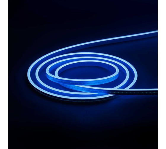 Гибкий неон MAKSILED 5 м, 10Вт/м, 24В, 6мм, голубой ML-NF-SIL-6mm-L50-24V-Ice Blue 1