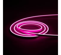 Гибкий неон MAKSILED 5 м, 10Вт/м, 24В, 6мм, розовый ML-NF-SIL-6mm-L50-24V-Pink