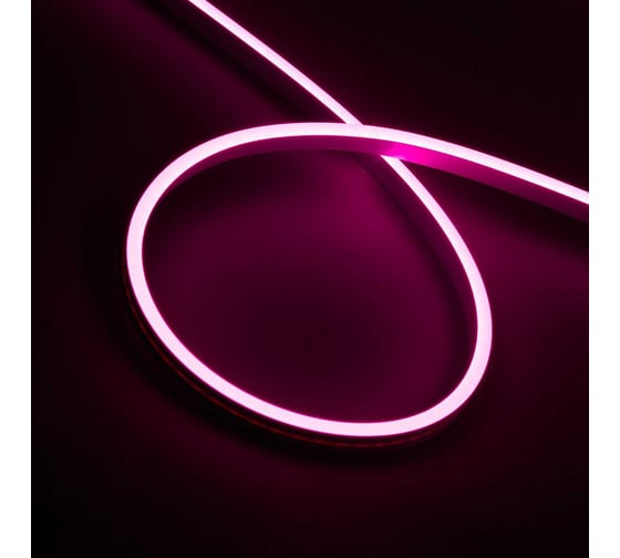 Гибкий неон MAKSILED 5 м, 10Вт/м, 24В, 6мм, розовый ML-NF-SIL-6mm-L50-24V-Pink