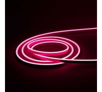 Гибкий неон MAKSILED 5 м, 10Вт/м, 24В, 6мм, красно-розовый ML-NF-SIL-6mm-L50-24V-Red Rose