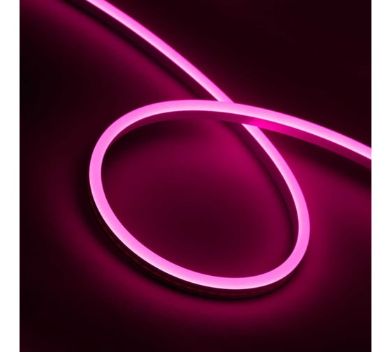 Гибкий неон MAKSILED 5 м, 10Вт/м, 24В, 8мм, розовый ML-NF-SIL-8mm-L50-24V-Pink