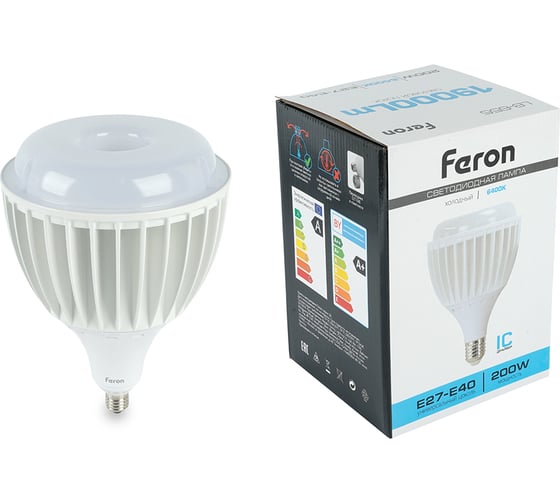 Лампа светодиодная FERON LB-655 E27-E40 200W 175-265V 6400K, 51949