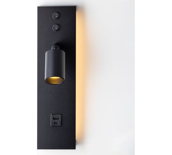 Светильник с выключателем Citilux Декарт LED USB Чёрный CL704461