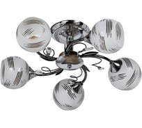 Люстра JUPITER LIGHTING черный хром-5х60W E27 230V, 21-52-52 A 1474/5