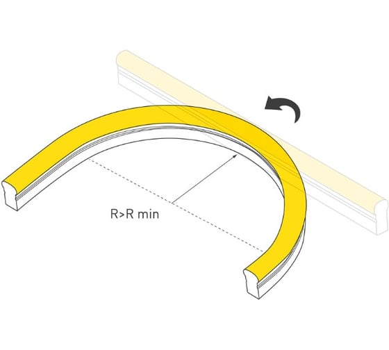 Лента герметичная Arlight HALO-SIDE-A160-15x25mm 24V Warm3000, вывод боковой 5м 048233