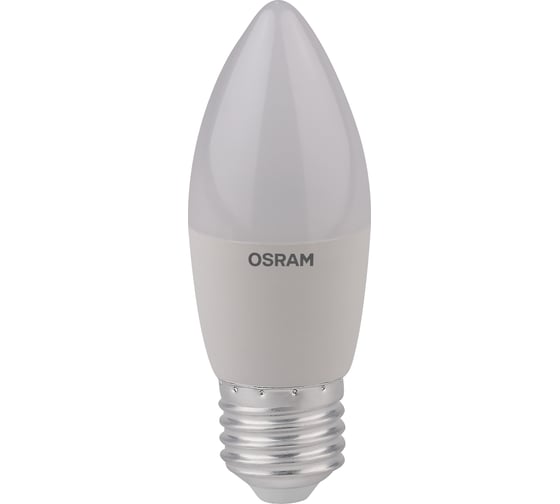 Светодиодная лампа OSRAM LED STAR B, свеча, 6.5Вт, E27, 550 Лм, 4000 К, нейтральный белый свет 4058075134201