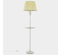Торшер Citilux Вена патина, со столиком и кремовым абажуром CL402923T