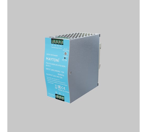 Блок питания Maytoni PSL015 24В, 240Вт, IP20, NDR 821013