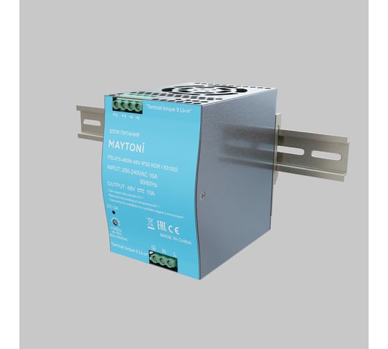 Блок питания Maytoni PSL015 48В, 480Вт, IP20, NDR 831002