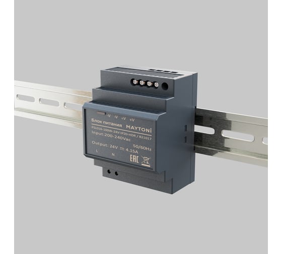 Блок питания Maytoni PSL016 24В, 100Вт, IP20, HDR 821017