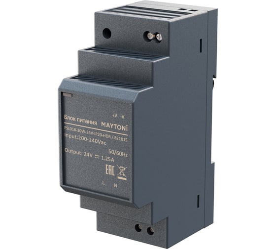 Блок питания Maytoni PSL016 24В, 30Вт, IP20, HDR 821015 1