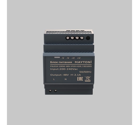 Блок питания Maytoni PSL016 48В, 100Вт, IP20, HDR 831005