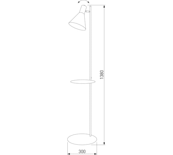 Напольный светильник TK Lighting 5864 Jump черный a068745