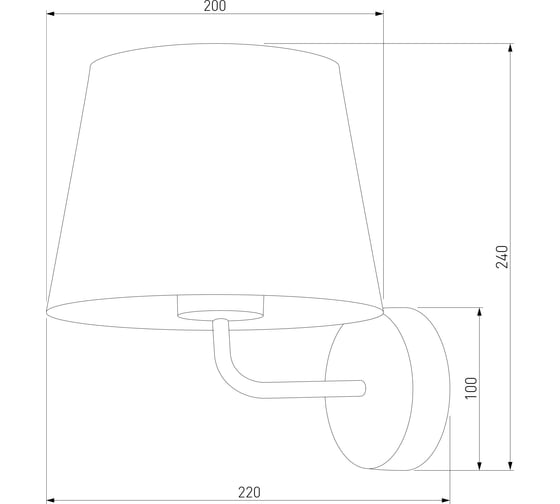 Настенный светильник с тканевым абажуром TK Lighting 1882 Maja белый 00000084982