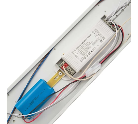 Аварийный светильник ВСЕСВЕТОДИОДЫ АЙСБЕРГ VS101M 40W-5000Lm 6000-6500К ПРОЗРАЧНЫЙ IP65 с БАП 1 час vs101m-40-tr-6k-li1h