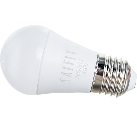 Светодиодная лампа SAFFIT SBG4513, G45 шар, 13W 230V E27 2700К, 1070Lm 55160