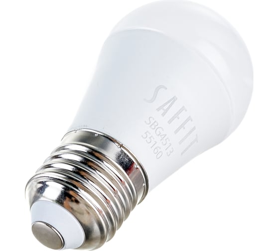 Светодиодная лампа SAFFIT SBG4513, G45 шар, 13W 230V E27 2700К, 1070Lm 55160