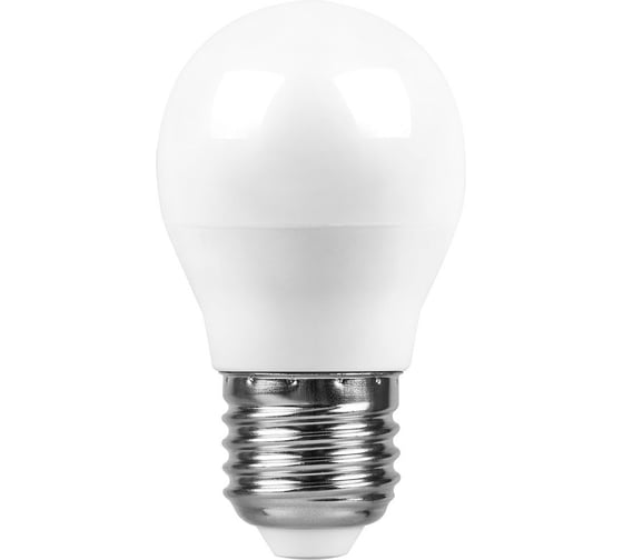 Светодиодная лампа SAFFIT SBG4513, G45 шар, 13W 230V E27 6400К, 1070Lm 55162