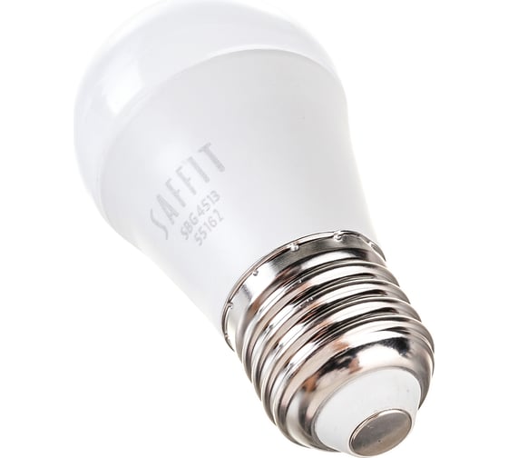 Светодиодная лампа SAFFIT SBG4513, G45 шар, 13W 230V E27 6400К, 1070Lm 55162
