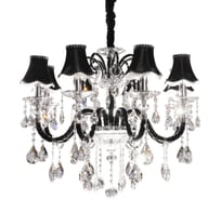 Хрустальная подвесная люстра Lumina Deco Denica LDP 66249-8 BK
