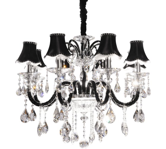 Хрустальная подвесная люстра Lumina Deco Denica LDP 66249-8 BK