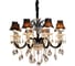Хрустальная подвесная люстра Lumina Deco Denica LDP 66249-8 BK 4