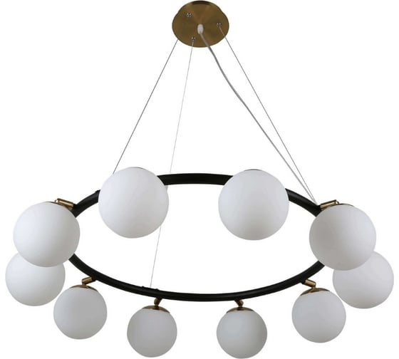 Подвесная люстра Lumina Deco Modica LDP 6032-10 BK+MD 1