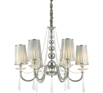 Хрустальная подвесная люстра Lumina Deco Fabione LDP 1200-6 CHR