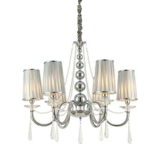 Хрустальная подвесная люстра Lumina Deco Fabione LDP 1200-6 CHR