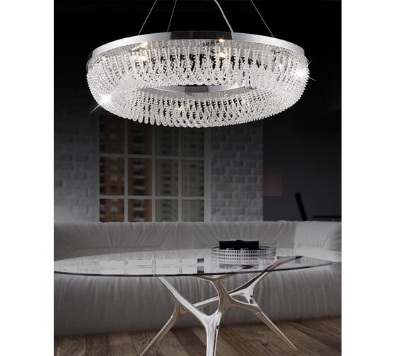Хрустальная подвесная люстра Lumina Deco Boguart LDP 7027-8