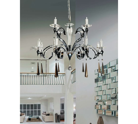 Хрустальная подвесная люстра Lumina Deco Arterro LDP 8136-12