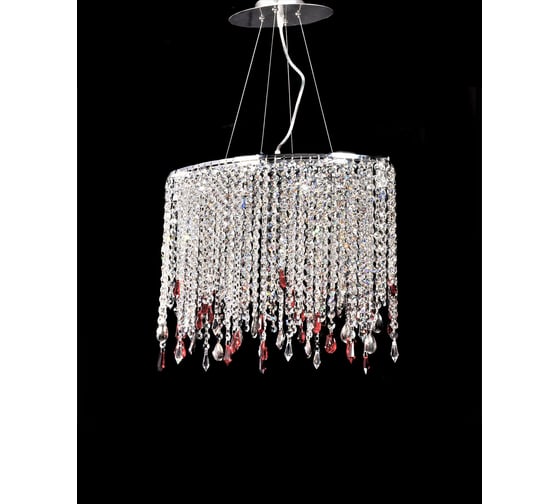 Хрустальная подвесная люстра Lumina Deco Aldonea LDP 7051-4 CHR