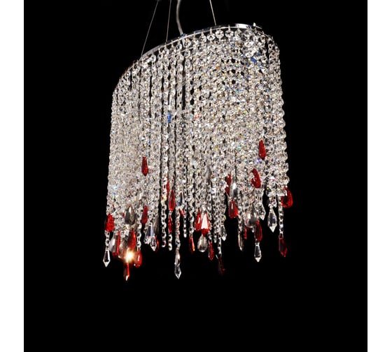 Хрустальная подвесная люстра Lumina Deco Aldonea LDP 7051-4 CHR