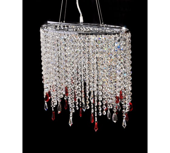 Хрустальная подвесная люстра Lumina Deco Aldonea LDP 7051-4 CHR