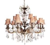Хрустальная подвесная люстра Lumina Deco Lussinare LDP 9236-15