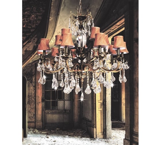 Хрустальная подвесная люстра Lumina Deco Lussinare LDP 9236-15