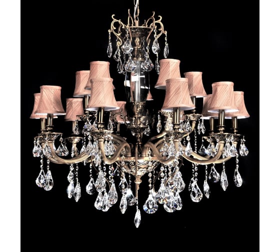 Хрустальная подвесная люстра Lumina Deco Lussinare LDP 9236-15