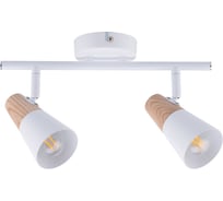 Поворотный светильник HIPER 2хE14х40Вт WHITE/LIGHT WOOD H079-2