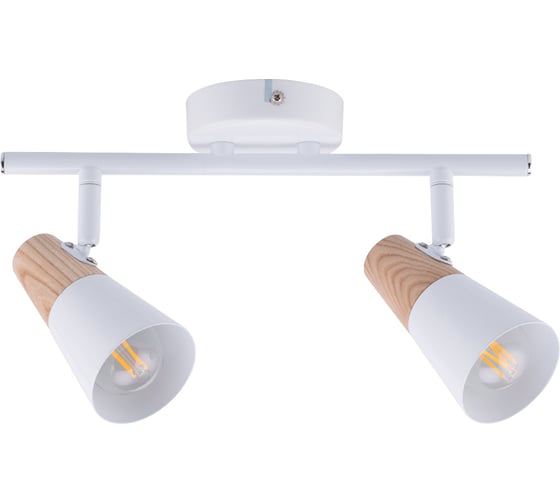 Поворотный светильник HIPER 2хE14х40Вт WHITE/LIGHT WOOD H079-2