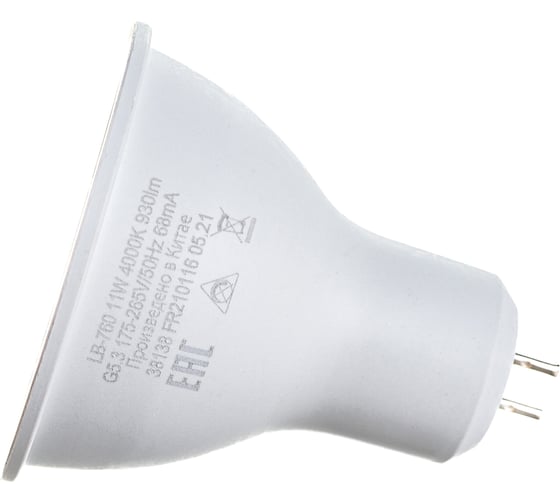 Светодиодная рефлекторная лампа FERON LB-760, MR16 11W 230V G5.3 4000К, 930Lm 38138