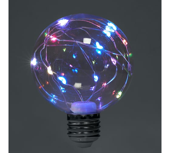 Светодиодная лампа FERON LB-381, G80, 3W 175-265V E27 RGB, 250Lm, угол рассеивания 220 41676