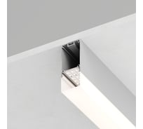 Накладной профиль для светодиодной ленты FERON CAB266 цвет серебро, 10377