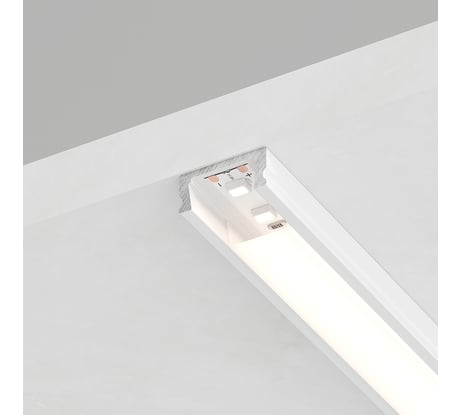 Накладной профиль для светодиодной ленты FERON CAB262 цвет белый, 10374