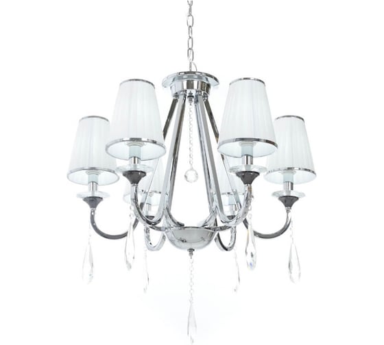 Подвесная люстра Lumina Deco Milesia LDP 8926-6 WT+CHR