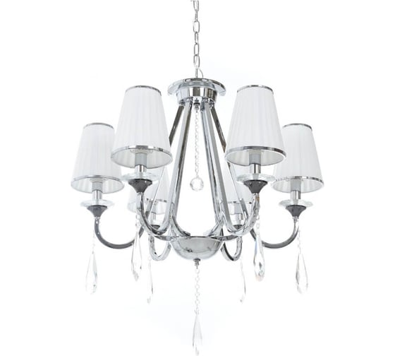 Подвесная люстра Lumina Deco Milesia LDP 8926-6 WT+CHR