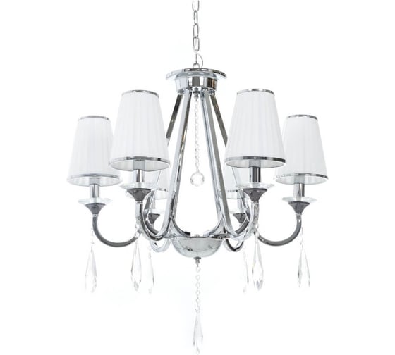 Подвесная люстра Lumina Deco Milesia LDP 8926-6 WT+CHR