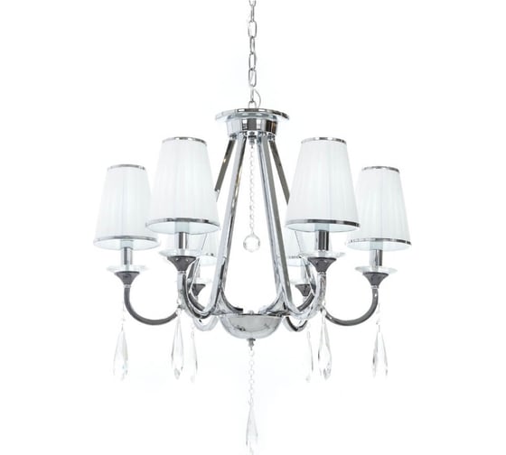 Подвесная люстра Lumina Deco Milesia LDP 8926-6 WT+CHR